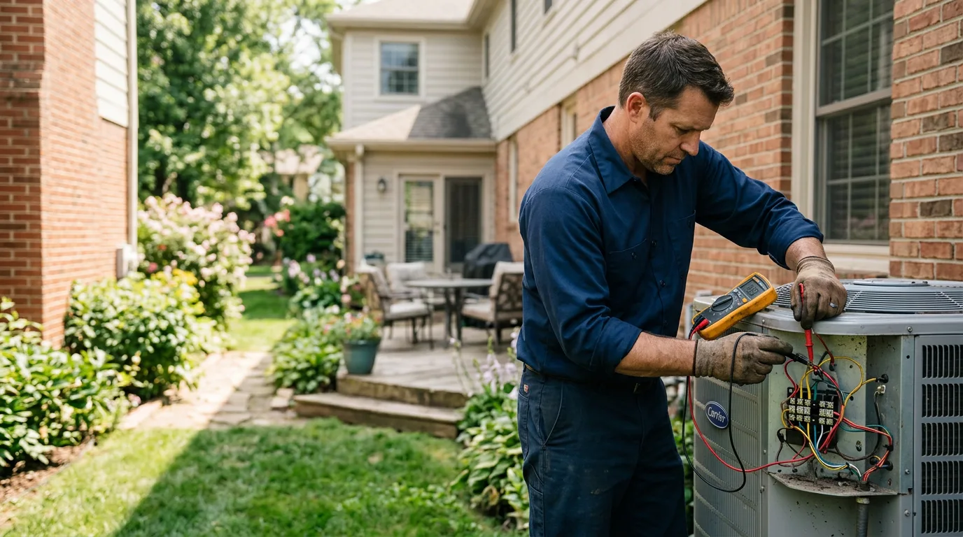 HVAC technician working near Village Mills, TX